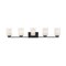 Z-Lite Willow 5 Light Vanity, Matte Black, Inner White & Outer Clear 426-5V-MB - alternate 2